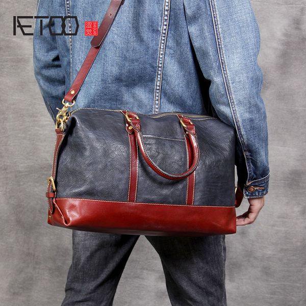 hbp aetoo simple head cowhide short travel bag men's handmade vintage leather hand luggage bag
hbp aetoo simple head cowhide short travel bag men's handmade vintage leather hand luggage bag