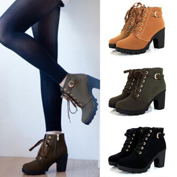 2020 autumn and winter new high-heeled shoes casual large size martin boots fashion buckle ankle zipper motorcycle boots, Black
2020 autumn and winter new high-heeled shoes casual large size martin boots fashion buckle ankle zipper motorcycle boots, Black