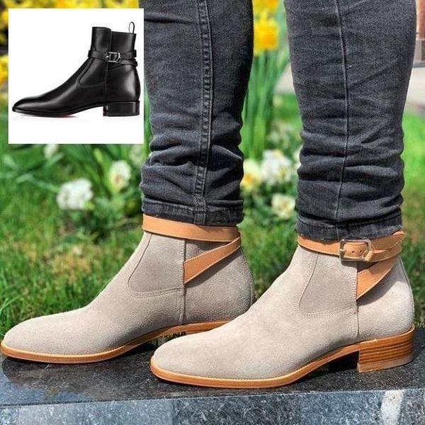 19s couple size boots ankle boot luxury red sole brand shoes casual,red bottom flats plain toe blended fabrics plain leather boots, Black
19s couple size boots ankle boot luxury red sole brand shoes casual,red bottom flats plain toe blended fabrics plain leather boots, Black