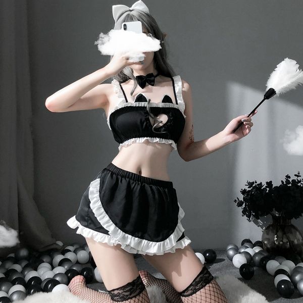 underwear pajamas small chest cute tease uniform love hollowed out blood drops cat girl suit, Red;black
underwear pajamas small chest cute tease uniform love hollowed out blood drops cat girl suit, Red;black