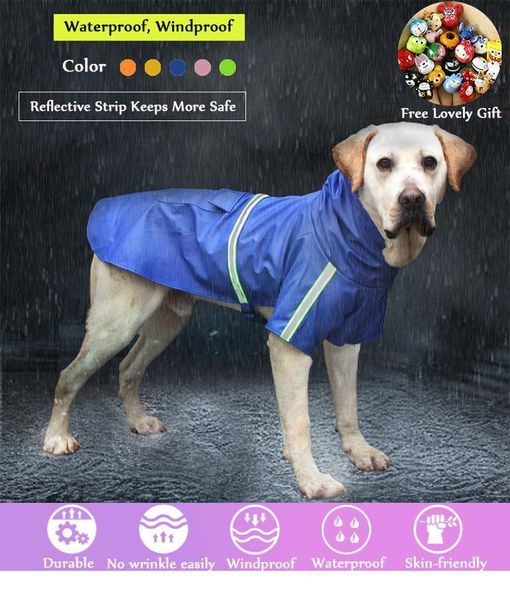 dog apparel large raincoat reflective waterproof hooded jumpsuit rain coat for big medium small dogs golden retriever clothes perro1
dog apparel large raincoat reflective waterproof hooded jumpsuit rain coat for big medium small dogs golden retriever clothes perro1
