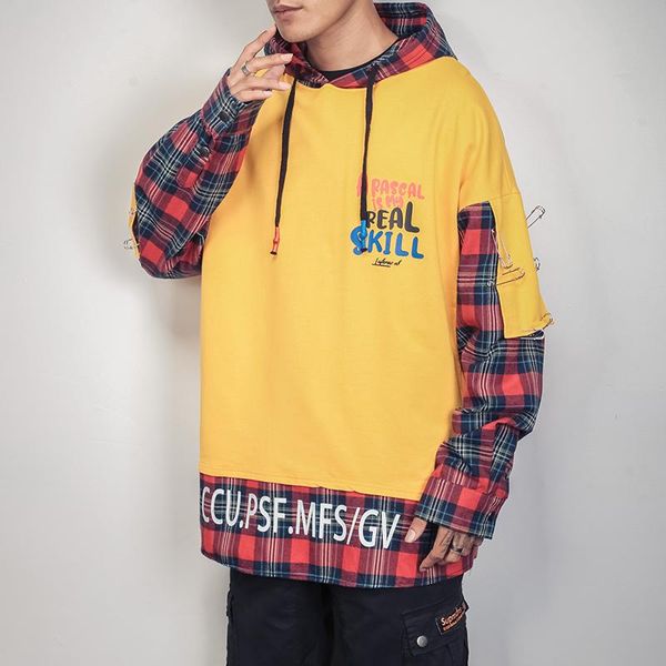 men's hoodies & sweatshirts arrival color patchwork letter printed fashionable teens clothing pullover autumn casual hooded sweatshirt, Black
men's hoodies & sweatshirts arrival color patchwork letter printed fashionable teens clothing pullover autumn casual hooded sweatshirt, Black