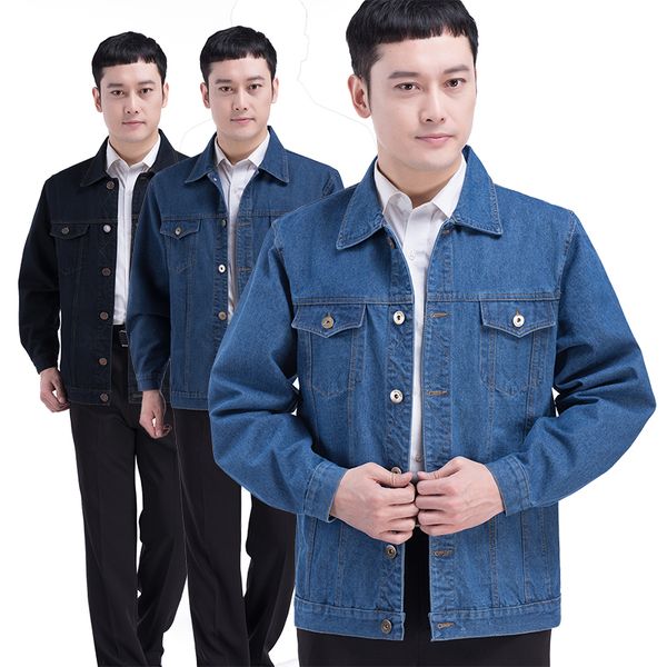 2020 clothes denim man jaket cotton men's middle-aged jeans daddy's jacket j843, Black;brown
2020 clothes denim man jaket cotton men's middle-aged jeans daddy's jacket j843, Black;brown