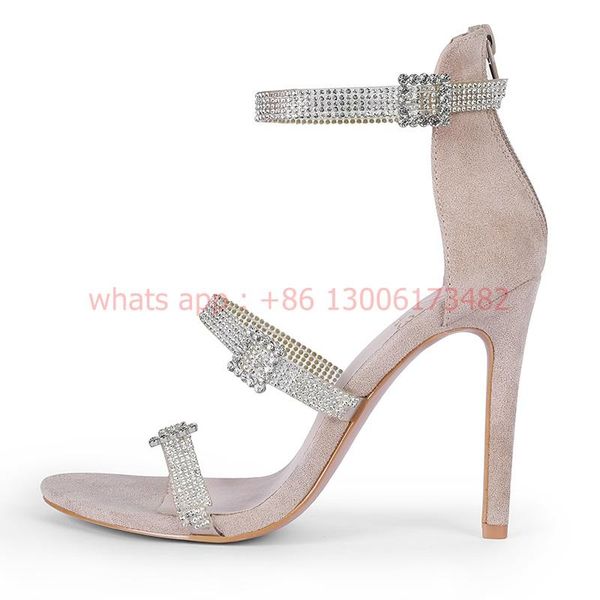 sandals 2021 summer high-heel rhinestone buckle female large size open toe crystal high heel sandal woman, Black
sandals 2021 summer high-heel rhinestone buckle female large size open toe crystal high heel sandal woman, Black