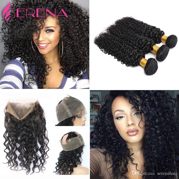 360 lace frontal closure with bundles pre plucked lace frontal weave loose wave curly peruvian virgin hair with frontal closure, Black;brown
360 lace frontal closure with bundles pre plucked lace frontal weave loose wave curly peruvian virgin hair with frontal closure, Black;brown