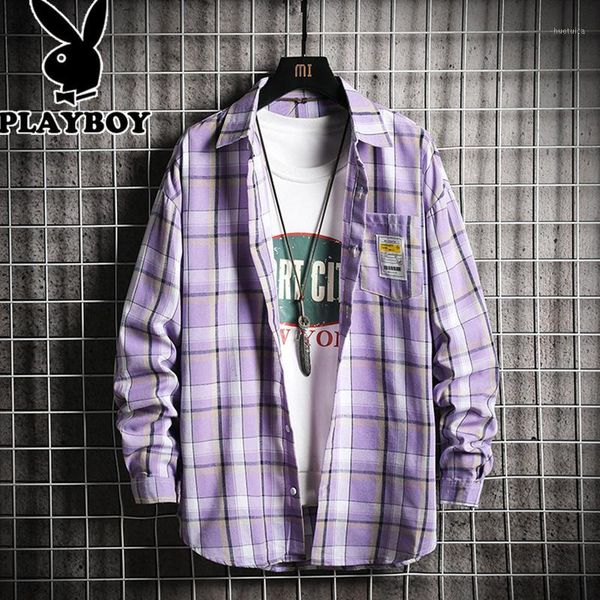 korean spring plaid men shirt purple casual button loose shirt men baju kaos pria vintage large size mens clothing new bb60ncs1, White;black
korean spring plaid men shirt purple casual button loose shirt men baju kaos pria vintage large size mens clothing new bb60ncs1, White;black