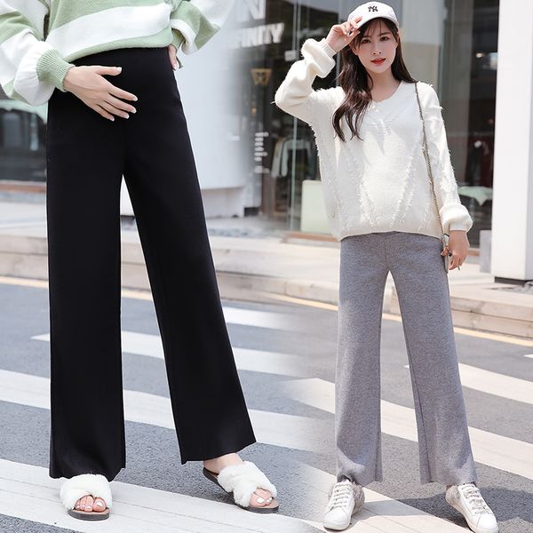 pregnant women's winter 2020 fashionable wide leg loose and thin straight tube casual knitted belly support pants hot, White
pregnant women's winter 2020 fashionable wide leg loose and thin straight tube casual knitted belly support pants hot, White