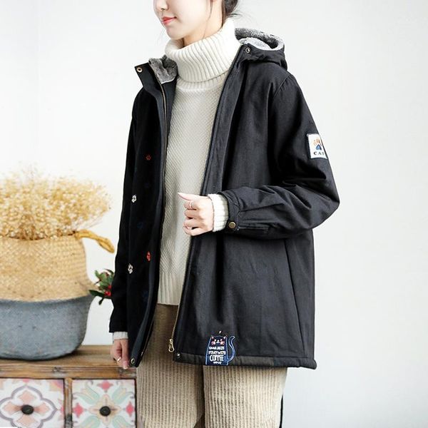 women's jackets tongkou thicken plus velvet cotton 2021 spring and autumn coat loose korean version of the large size long coat1, Black;brown
women's jackets tongkou thicken plus velvet cotton 2021 spring and autumn coat loose korean version of the large size long coat1, Black;brown