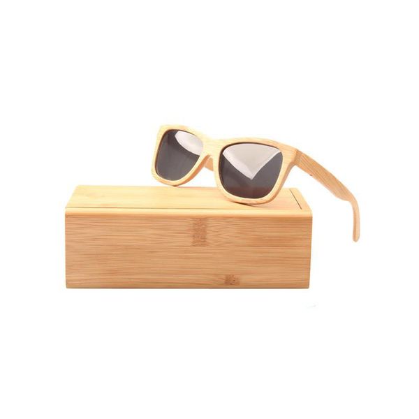 custom natural bamboo sun glasses uv400 polarized lens sunglasses