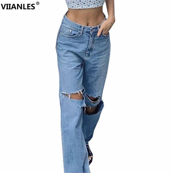 women's jeans viianles ripped blue hole the loose fit denim high waist stretch women plus size casual trousers straight pants
women's jeans viianles ripped blue hole the loose fit denim high waist stretch women plus size casual trousers straight pants