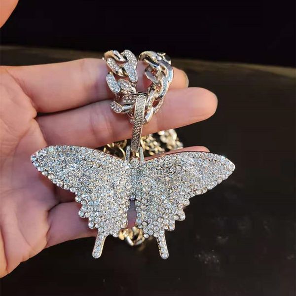 luxury big size butterfly pendant hiphop necklace 13mm miami cuban chain hip hop necklace men women fashion charm jewelry fashion design, Silver
luxury big size butterfly pendant hiphop necklace 13mm miami cuban chain hip hop necklace men women fashion charm jewelry fashion design, Silver