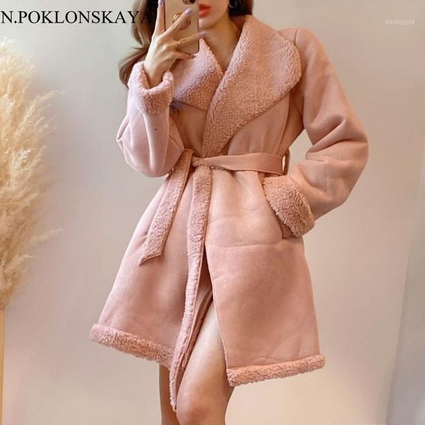 faux lamb wool lace up winter coat turn-down collar fur patchwork warm jacket women long jackets female korean fashion outwear1, Black;brown
faux lamb wool lace up winter coat turn-down collar fur patchwork warm jacket women long jackets female korean fashion outwear1, Black;brown