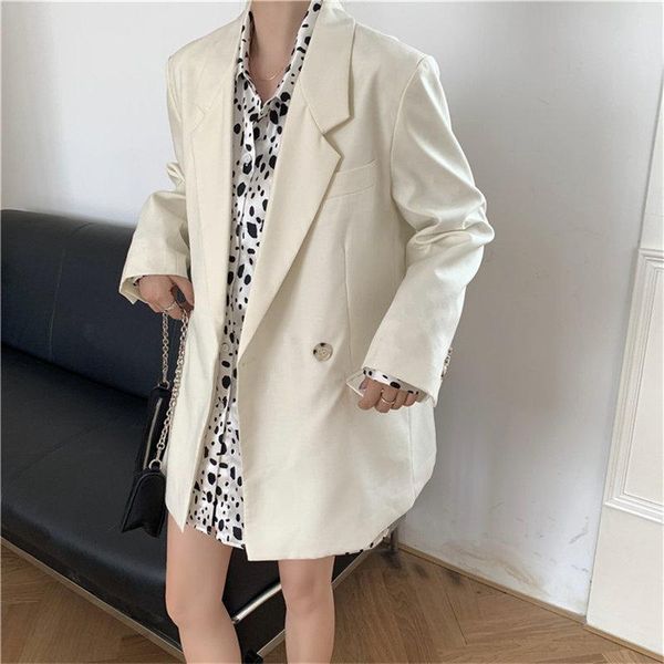 women's suits & blazers hzirip formal thin loose elegant 2021 stylish slim office lady solid slender women korean work wear female, White;black
women's suits & blazers hzirip formal thin loose elegant 2021 stylish slim office lady solid slender women korean work wear female, White;black
