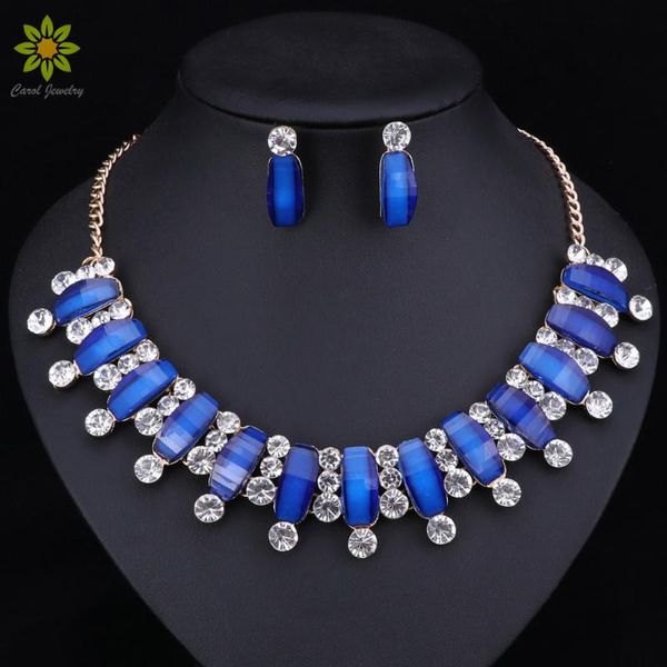 Crystal Rhinestones Gold Color Fashion Jewelry Sets Collar Bead Necklaces Earrings 2021 For Women 6Colors, Silver
Crystal Rhinestones Gold Color Fashion Jewelry Sets Collar Bead Necklaces Earrings 2021 For Women 6Colors, Silver