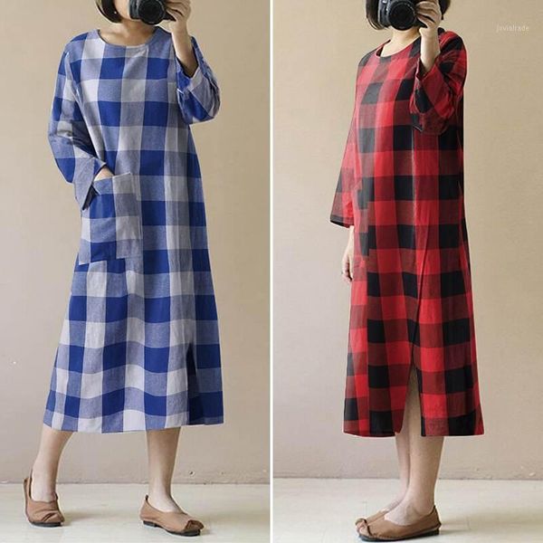 casual dresses elegant check mid-calf dress women autumn sundress zanzea long sleeve o neck plaid vestidos female split robe plus size 71, Black;gray
casual dresses elegant check mid-calf dress women autumn sundress zanzea long sleeve o neck plaid vestidos female split robe plus size 71, Black;gray