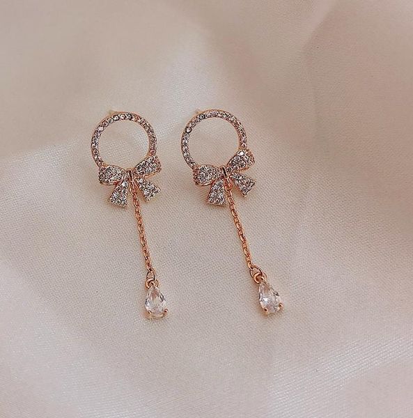 dangle & chandelier korean temperament rhinestones bow tassel earrings japanese fashion simple women girl jewelry accessorie, Silver
dangle & chandelier korean temperament rhinestones bow tassel earrings japanese fashion simple women girl jewelry accessorie, Silver
