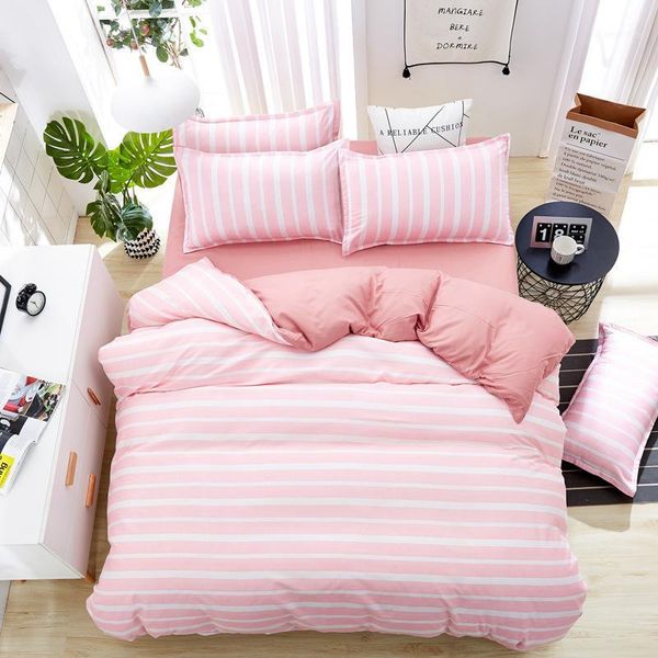 pink plaid print bedding set pure cotton a/b double-sided pattern simplicity bed sheet quilt cover pillowcase 4pcs ropa de cama1
pink plaid print bedding set pure cotton a/b double-sided pattern simplicity bed sheet quilt cover pillowcase 4pcs ropa de cama1