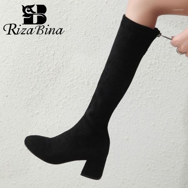 rizabina size 31-43 women knee boots warm zipper high heel winter shoes woman long boot fashion daily lady office footwear1, Black
rizabina size 31-43 women knee boots warm zipper high heel winter shoes woman long boot fashion daily lady office footwear1, Black