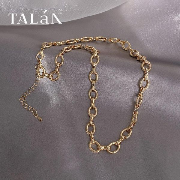 2021 new talan gold metal necklace hip hop style web celebrity simple classic circle design personality jewelry, Silver
2021 new talan gold metal necklace hip hop style web celebrity simple classic circle design personality jewelry, Silver