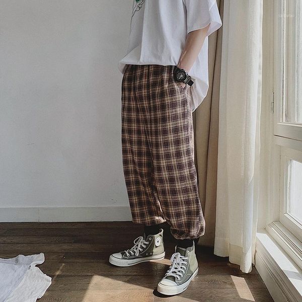men vintage cotton linen loose wide leg plaid pant male streetwear hip hop harem trousers jogger sweatpants lovers casual pants1, Black
men vintage cotton linen loose wide leg plaid pant male streetwear hip hop harem trousers jogger sweatpants lovers casual pants1, Black