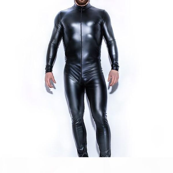 men pu catsuit lingerie faux leather sheath slim front zipper crotch bodysuit fetish costumes erotic lingerie plus size, Black
men pu catsuit lingerie faux leather sheath slim front zipper crotch bodysuit fetish costumes erotic lingerie plus size, Black