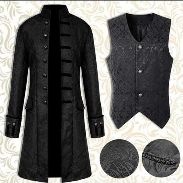 men's trench coats steampunk men's windbreakers retro man jacket coat gothic victorian dress uniform medieval coat/vest opera cost, Tan;black
men's trench coats steampunk men's windbreakers retro man jacket coat gothic victorian dress uniform medieval coat/vest opera cost, Tan;black