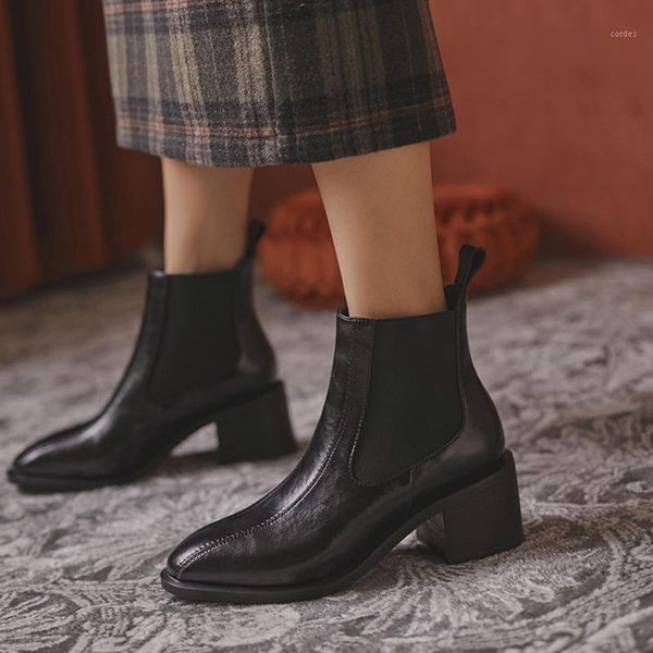 new winter ankle boots women's shoes genuine leather round toe slip on keep warm office lady ankle boots femme1, Black
new winter ankle boots women's shoes genuine leather round toe slip on keep warm office lady ankle boots femme1, Black