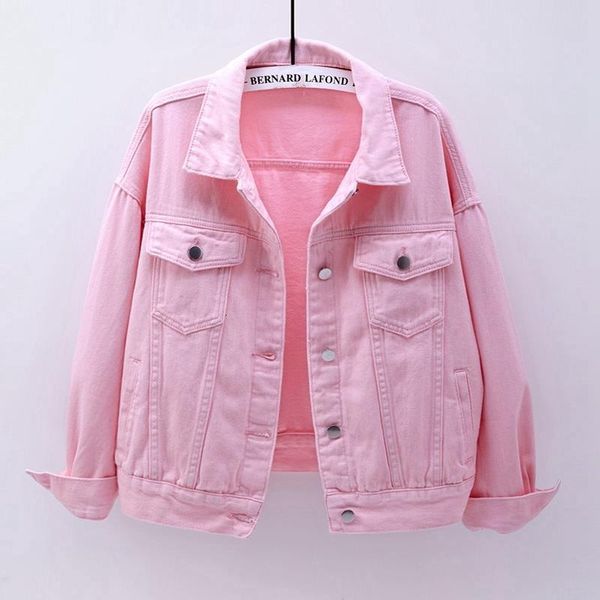 pink yellow white black denim jacket women coat harajuku spring loose pocket short jeans jacket female casual student outerwear, Black;brown
pink yellow white black denim jacket women coat harajuku spring loose pocket short jeans jacket female casual student outerwear, Black;brown