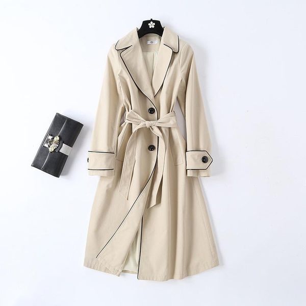 women's trench coats spring autumn women elegant slim office ladies coat female windbreaker plus size outerwear1, Tan;black
women's trench coats spring autumn women elegant slim office ladies coat female windbreaker plus size outerwear1, Tan;black
