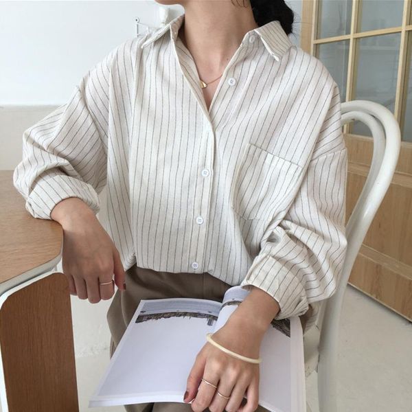 ricorit spring striped shirts women fashion office lady style solid long sleeve blouses female autumn casual vintage clothe, White
ricorit spring striped shirts women fashion office lady style solid long sleeve blouses female autumn casual vintage clothe, White