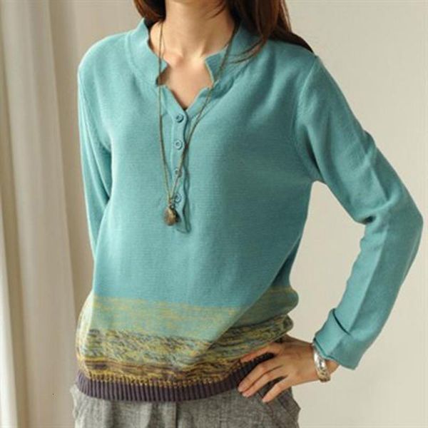 spring autumn arts style women long sleeve loose pullovers 100% cotton female knitted sweater vintage casual pullover d480, White;black
spring autumn arts style women long sleeve loose pullovers 100% cotton female knitted sweater vintage casual pullover d480, White;black