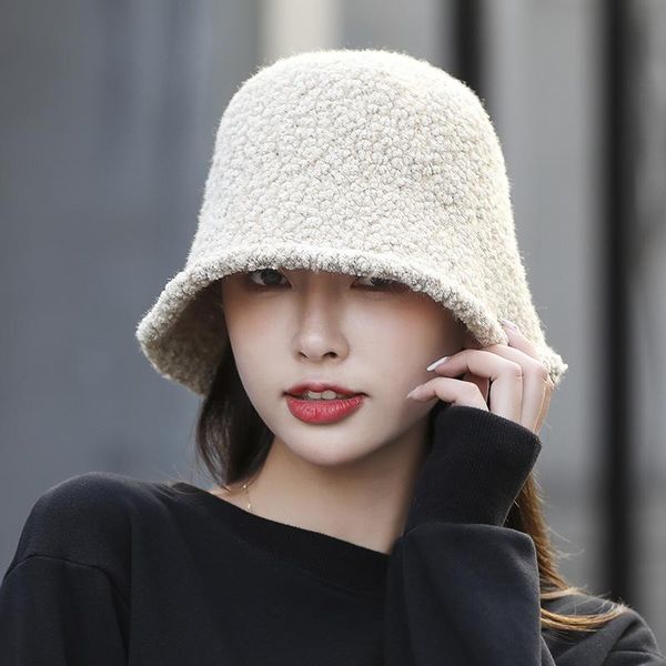 autumn and winter lamb wool fisherman hat female korean fashion hat japanese style bucket literary big brim, Blue;gray
autumn and winter lamb wool fisherman hat female korean fashion hat japanese style bucket literary big brim, Blue;gray