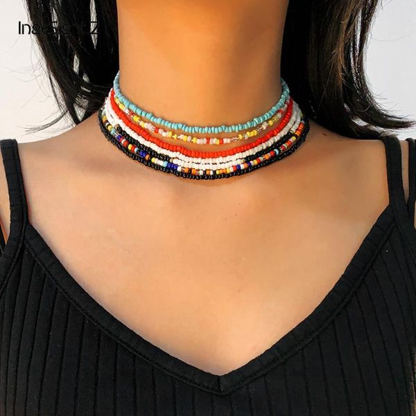 chains ingesight.z 7pcs/set multi layered bohemian rainbow seed bead short choker necklace collar colorful clavicle necklaces jewelry, Silver
chains ingesight.z 7pcs/set multi layered bohemian rainbow seed bead short choker necklace collar colorful clavicle necklaces jewelry, Silver