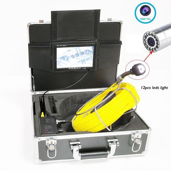 20m 7 inch 23mm portable industrial pipe sewer inspection video camera 1000tvl ip68 waterproof drain pipeline sewer inspection1
20m 7 inch 23mm portable industrial pipe sewer inspection video camera 1000tvl ip68 waterproof drain pipeline sewer inspection1