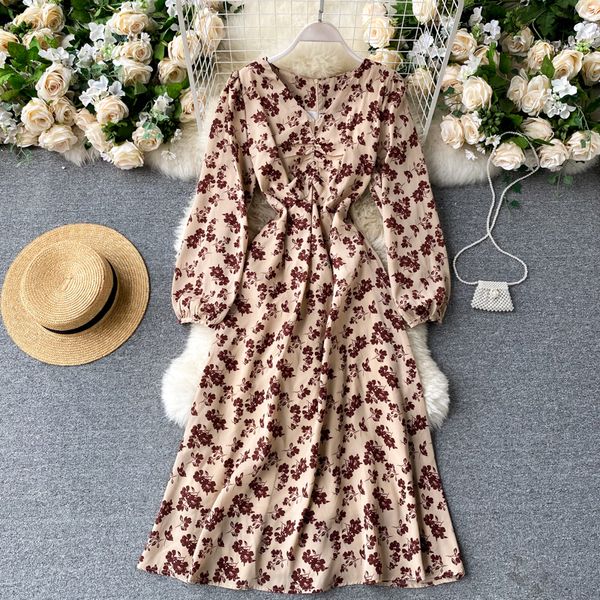 2021 new vintage female floral impression style puff neck line autumn bow cord long dress 21pd, Black;gray
2021 new vintage female floral impression style puff neck line autumn bow cord long dress 21pd, Black;gray