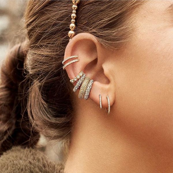 new fashion circle stackable cartilage earring for women charm cz crystal huggies ear cuff female hoops round qylljp, Silver
new fashion circle stackable cartilage earring for women charm cz crystal huggies ear cuff female hoops round qylljp, Silver