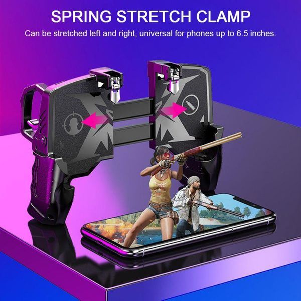 k21 pugb helper 4 finger linkage game handle peace elite fast shooting button controller for pubg mobile game trigger joystick
k21 pugb helper 4 finger linkage game handle peace elite fast shooting button controller for pubg mobile game trigger joystick