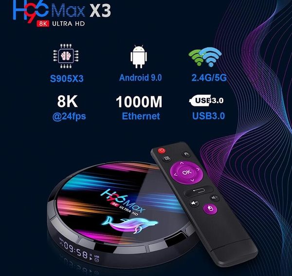 оптовая оригинальная коробка для android tv 4k h96 max x3 с android 9.0 операционная система операционная система контроль us / eu / uk / au
оптовая оригинальная коробка для android tv 4k h96 max x3 с android 9.0 операционная система операционная система контроль us / eu / uk / au