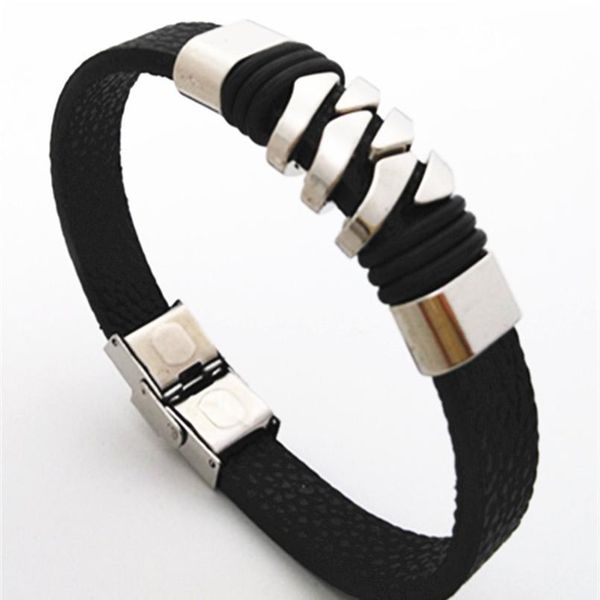 stainless steel clasp rock black punk handmade leather men bracelets women vintage bangle male homme jewelry acc qyloud, Golden;silver
stainless steel clasp rock black punk handmade leather men bracelets women vintage bangle male homme jewelry acc qyloud, Golden;silver