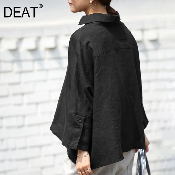 deat 2019 spring new linen material women's all-match shirt bat sleeve long sleeve single-breasted plus size shirt qf3481, Black;brown
deat 2019 spring new linen material women's all-match shirt bat sleeve long sleeve single-breasted plus size shirt qf3481, Black;brown
