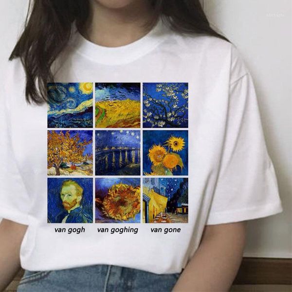 gogh art oil print t shirt women femme ulzzang tshirt 90s graphic female aesthetic shirts harajuku grunge t-shirt tee1, White
gogh art oil print t shirt women femme ulzzang tshirt 90s graphic female aesthetic shirts harajuku grunge t-shirt tee1, White