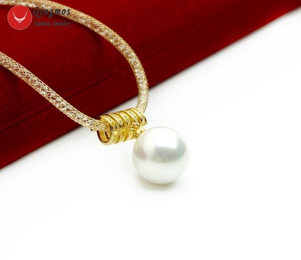 qingmos round white sea shell pearl pendant necklace for women with crystal net chain brass inside full rhinestone jewelry n6518, Silver
qingmos round white sea shell pearl pendant necklace for women with crystal net chain brass inside full rhinestone jewelry n6518, Silver