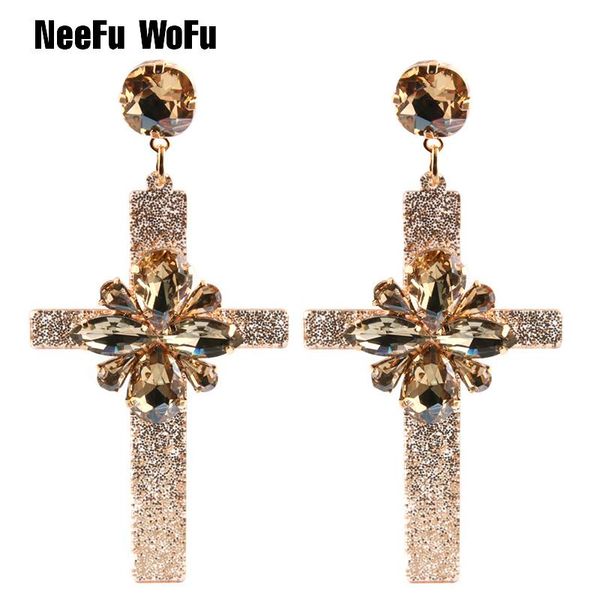 NeeFu WoFu Drop Resin Cross Earrings Brand Crystal Big Earring Large Long Brinco Ear Accessories Oorbellen Christmas Gift, Silver
NeeFu WoFu Drop Resin Cross Earrings Brand Crystal Big Earring Large Long Brinco Ear Accessories Oorbellen Christmas Gift, Silver
