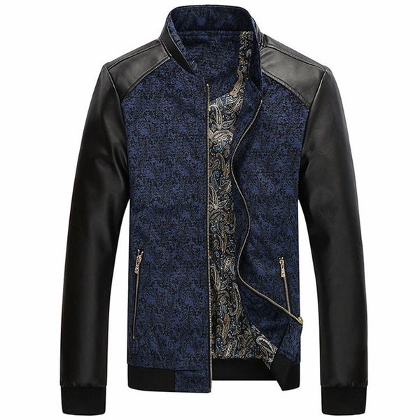spring men motorcycle jacket mens fashion leather zipper jacket patchwork stand collar autumn warm coat outerwear m-3xl, Black;brown
spring men motorcycle jacket mens fashion leather zipper jacket patchwork stand collar autumn warm coat outerwear m-3xl, Black;brown