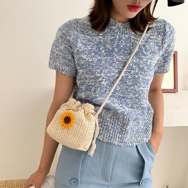 women summer bag daisy drawstring shoulder bag handmade woven straw beach holiday small crossbody messenger purse handbag cute
women summer bag daisy drawstring shoulder bag handmade woven straw beach holiday small crossbody messenger purse handbag cute
