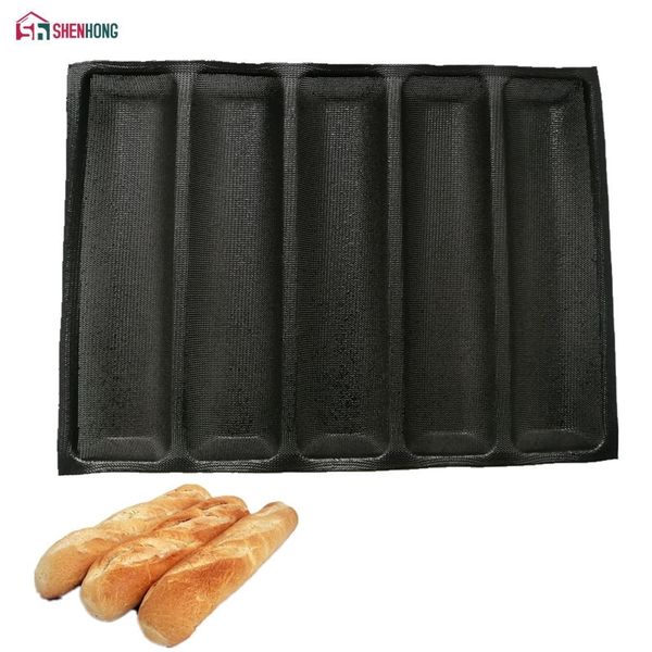 shenhong non-stick baguette wave french bread bakeware perforated baking pan mat for 12-inch sub rolls silicone baking liners y200612
shenhong non-stick baguette wave french bread bakeware perforated baking pan mat for 12-inch sub rolls silicone baking liners y200612