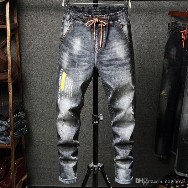 brand mens distressed ripped biker jeans slim fit motorcycle biker denim for men fashion designer hip hop mens jeans de designer pour hommes, Blue
brand mens distressed ripped biker jeans slim fit motorcycle biker denim for men fashion designer hip hop mens jeans de designer pour hommes, Blue