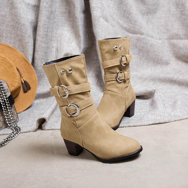 boots 2021 fashion winter thick bottom mid-rise calf rivet belt buckle decoration women worker black big size 34-461
boots 2021 fashion winter thick bottom mid-rise calf rivet belt buckle decoration women worker black big size 34-461