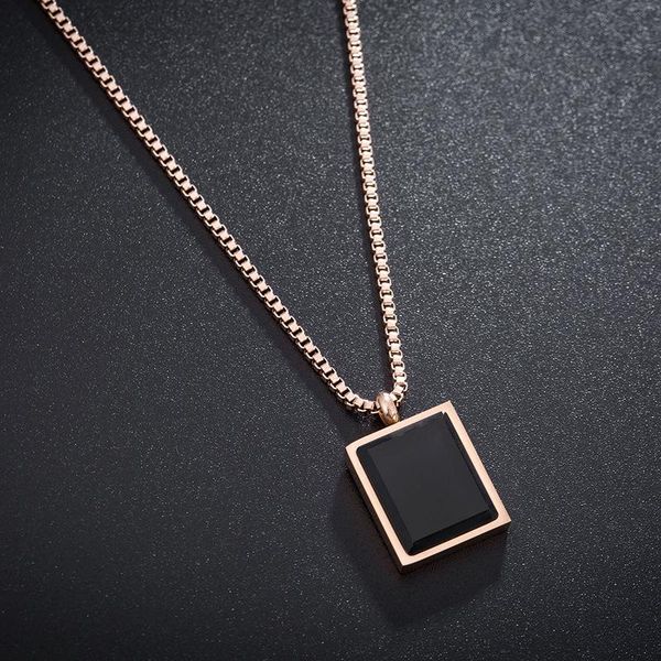 chokers rose gold delicate small square gem pendant necklace for women chain charms jewelry titanium steel birthday gift, Golden;silver
chokers rose gold delicate small square gem pendant necklace for women chain charms jewelry titanium steel birthday gift, Golden;silver