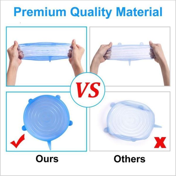 suction 6pcs/set silicone pot stretch food lids grade fresh keeping wrap seal lid pan cover kitchen tools accessories di
suction 6pcs/set silicone pot stretch food lids grade fresh keeping wrap seal lid pan cover kitchen tools accessories di